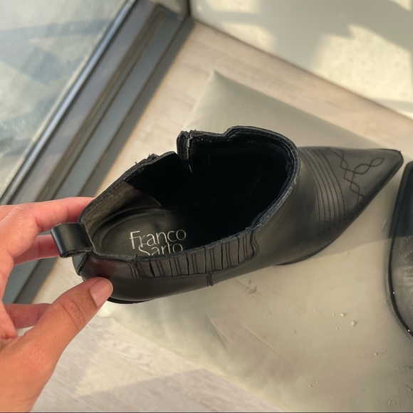 Franco Sarto 100% genuine leather western ankle boots size 8.5 - Picture 7 of 9